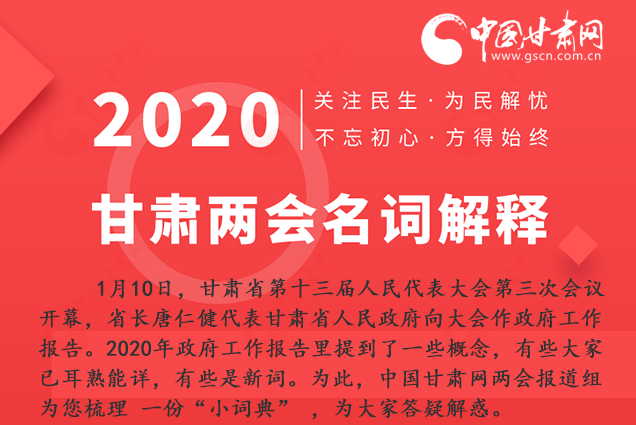 2020甘肅兩會|漲知識！政府工作報告23個新名詞，最全解釋來了