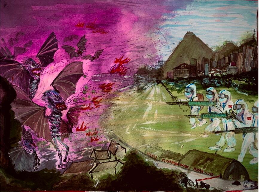 “疫情當前，孩子們有‘畫’說”作品展播（四十三）