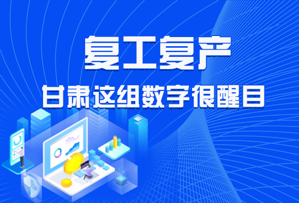 圖解|甘肅復(fù)工復(fù)產(chǎn)有多拼，看看這組數(shù)字就知道了 