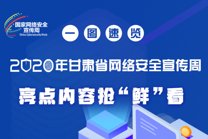 一圖速覽2020年甘肅省網(wǎng)絡安全宣傳周，亮點內(nèi)容搶“鮮”看！