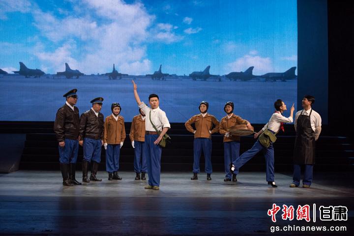 圖為甘肅原創(chuàng)音樂劇《風花雪月》演出劇照。(資料圖)潘禹辰 攝