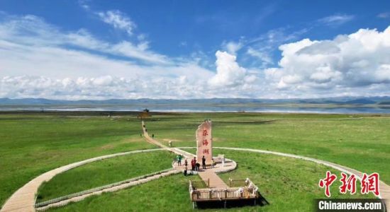 2024年6月，甘肅甘南州碌曲縣尕海湖。(資料圖)高瑩 攝