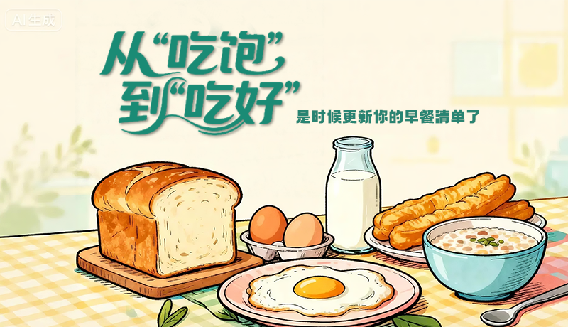 長(zhǎng)圖|從“吃飽”到“吃好” 是時(shí)候更新你的早餐清單了